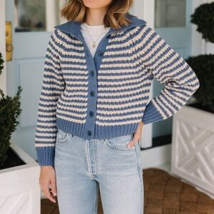 The GREAT. The Mini Collar Cardigan